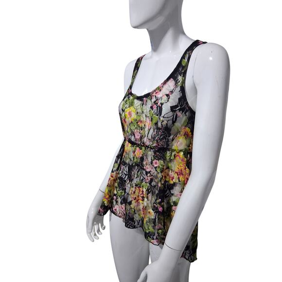 Y2K Vintage Julies Closet Womens S Lace‎ Asymmetrical Whimsigoth Fairy Sheer Top - Picture 6 of 13